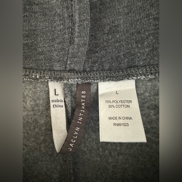 Jaclyn Intimate Pajamas Sleepwear Pants Straight Leg Gray Size Large - Picture 5 of 9